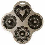 Nordic Ware Bundt Quartet Pan 9 Cup Mini Cake 4 Designs Gold Usa. Fixed Price $27.99.