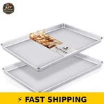 Hongbake Pack Nonstick Half Sheet Baking Pan Set, 17.5"X12". Fixed Price $47.99.