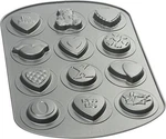 Wilton 12 Cavity Non-stick Baking Pan Sweetheart Cookies Mold Valentine Hearts. Fixed Price $9.95.