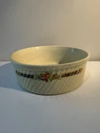 Hall's Kitchenware 8" Blue Bouquet 505 French Baker Fluted Casserole Dish Vtg. Fixed Price $45.00.