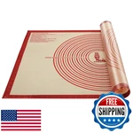 Xl Non-slip Silicone Pastry Mat 36X24 For Baking, Dough Rolling, Oven Use. Fixed Price $41.83.