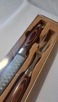 Anolon Brunello Collection Carving Set Knife Fork Full Tang German Carbon Steel. Fixed Price $138.00.