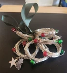 Vintage Wire Beaded & Charmed Christmas Napkin Ring Holders Set Of 6. Fixed Price $25.00.