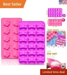 Reusable Silicone Molds With Puppy Dog Paw And Bone Shaped, Flexible & Non-st.... Fixed Price $19.22.