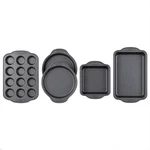 Wilton Ever-glide 5-PIECE Non-stick Bakeware Set Muffin Loaf Round Cake Pans New. Fixed Price $39.60.