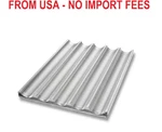Chicago Metallic 49035 Uni-lock 5-CAVITY Baguette / French Bread Pan. Fixed Price $56.07.