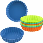 Webake 8 Pack Silicone Tart And Pie Molds, 5 Inches Round Individu. Fixed Price $23.89.