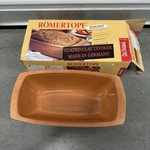 Vintage Romertopf Glazed Clay Cooker Pot Baker Made Germany New Open Box. Fixed Price $44.95.