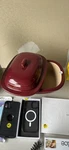 Pampered Chef 3.1 Qt Cranberry Deep Covered Baker Roaster Dutch Oven Stoneware. Fixed Price $52.99.