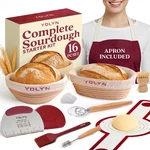 Sourdough Bread Baking Supplies With 2 Banneton Proofing Basket Sizes -.... Fixed Price $32.53.