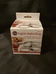 Norpro Set Of 4 Stainless Steel English Rings-muffins And Crumpets-new. Fixed Price $9.00.