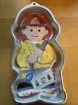 Wilton Little Hero Cake Pan 2105-2077 Firefighter 2003 With Insert. Fixed Price $12.74.