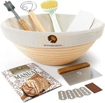 Bread Proofing Basket, Round 9 Inch Sourdough Starter Kit,. Fixed Price $31.41.