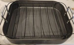 Vtg Commercial Aluminium Cookware Toledo Ohio Baking Roasting Pan + Rack 16X13X3. Fixed Price $48.00.