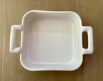 Revol Belle Cuisine White Square Ceramic Baking Dish 5IN 12.25OZ Oven Safe. Fixed Price $29.99.