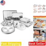 Elite Stainless Steel Baking Pans Set 12PC, Versatile, Durable, Healthy Cooking. Fixed Price $117.99.
