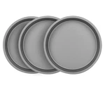 Ovenstuff HG368-AZ Nonstick Bakeware 9" Round Cake Pan, Set Of 3, Grey. Fixed Price $29.92.