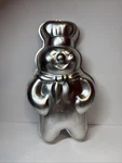 Vintage 1974 Wilton 502-704 Pillsbury Doughboy Cake Pan Mold Bakeware Metal. Fixed Price $9.00.