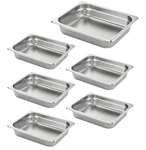 Hecmac 6 Pack Anti-jam Hotel Pans, 1/2 Size Inch Deep, Commercial Steel. Fixed Price $39.99.
