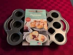 New Nordic Ware Cast Aluminum 12 Petite Popover Baking Pan Usa. 14" X 9". Fixed Price $24.00.