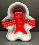 Set Of 4 Cuisinart Bakeware Mini Gingerbread Man Pans. Fixed Price $16.10.