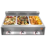 3-PAN Propane Gas Food Warmer Restaurant Tabletop Desktop Countertop Steam. Fixed Price $197.41.