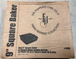 Pampered Chef 9"X9 Stoneware Square Baker 1490 Family Heritage. Fixed Price $55.00.