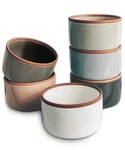 Mora Ceramic Ramekins - 8OZ, Set Of 6 Small Oven Assorted Neutrals. Fixed Price $45.99.