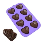Bakerpan Heart Molds Silicone, Shaped Cake Pans - Valentines Purple. Fixed Price $19.29.