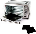 Two-pack 100% Non-stick 11" Toaster Oven Liner. Finally, X 9 Inches, Black. Fixed Price $16.90.