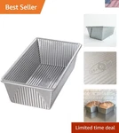 1145LF Bakeware Aluminized Steel 1.25 Lb Loaf Pan, Medium, Silver. Fixed Price $32.80.