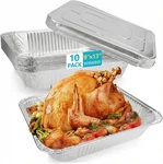 9X13 Thickened Aluminum Foil Pans, 10PACK Extra Deep Disposable Wi. Fixed Price $34.55.
