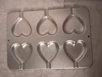 Vintage 1995 Wilton Heart Cookie Treat Pan 2105-8104 Lollipop Cake Mold. Fixed Price $9.74.
