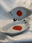 Set Of 2 Bia Cordon Bleu 10 Oz Oval Au Gratin Casserole Dishes Flared Handles. Fixed Price $24.99.
