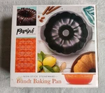 Nwt Parini Bundt Baking Pan 9X3 Non-stick Stoneware Orange. Fixed Price $29.99.