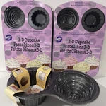 New (lot 3) Wilton 3D Cupcake Pans 2- 6 Cavity 1- Jumbo. Fixed Price $30.99.