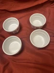 Celebrate It Ceramic Ramekin Dish Heart Pattern Lot Of 4 Valentine Bowl. Fixed Price $12.00.