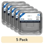 (5 Pack) 8-INCH Square Aluminum Cake Pan Set, 2 Pieces. Fixed Price $11.88.