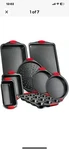 Nutrichef Steel Nonstick Bakeware, Piece Set, Black NCSBS8S. Fixed Price $54.99.