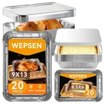 40 Pack Aluminum Pans With LIDS,20 Large 9X13" Disposable 10 Th.... Fixed Price $85.22.