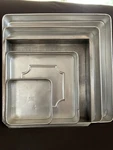 Set Of 5 Square Cake Pans - 6", 10", 12", 14" And 16". Fixed Price $19.99.