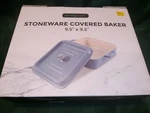 Stoneware Ceramic Covered Baker 9.5" X 3" With Lid By Servappetit WP287. Fixed Price $34.95.