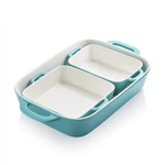Sweejar Ceramic Bakeware Set, Rectangular Baking Dish For Cooking, Kitchen, C.... Fixed Price $64.61.
