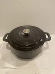 Guy Fieri Cast Iron Porcelain 5.5 Quart Black Dutch Oven Pot Stovetop Cookware. Fixed Price $21.95.