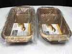 2 Gibson Home Non-stick 9 X 5 Embossed Kitchen Steel Loaf Baking Pans New. Fixed Price $16.00.