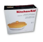Kitchenaid 4.2 Quart Streamline Ceramic Bakeware Casserole Dish Buttercup New!. Fixed Price $119.95.