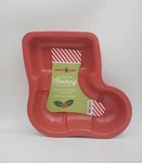 Nordic Ware Holiday Red Stocking Nonstick Baking Pan 7 Cup Made Without Pfas. Fixed Price $16.80.