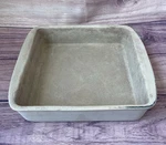 The Pampered Chef Family Heritage Collection Square Baker Stoneware 9"X9"X2". Fixed Price $18.99.