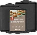 Bakken Swiss Cookie Sheet 3 Piece Non-stick, Set, Gray Marble. Fixed Price $19.99.
