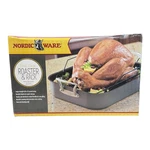 Nordic Ware Extra Large Roaster & Rack 13.25 18 Original Box Guc. Fixed Price $39.99.